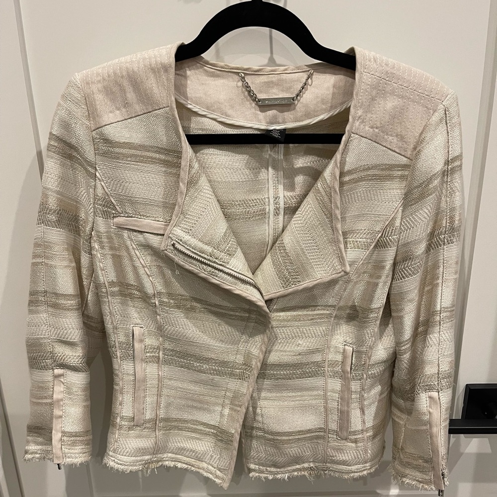 White House Black Market cropped jacket